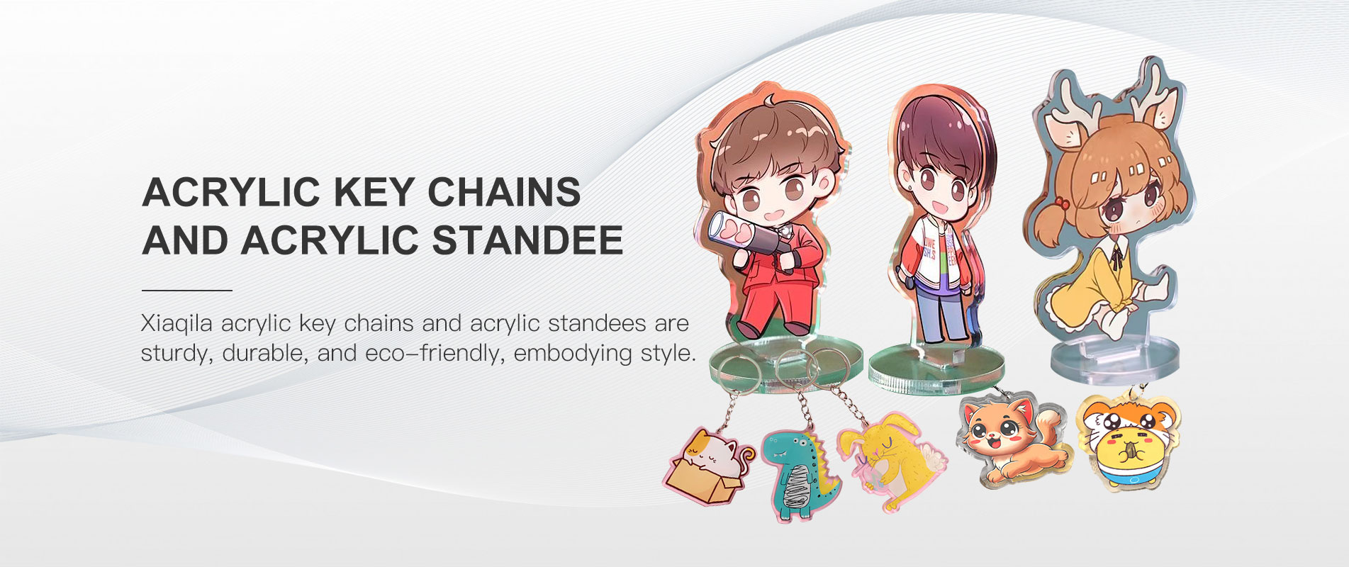 Aceylic-sleutelhangers en Aceylic Standee Factory