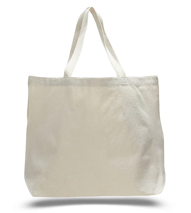 Grote canvas tas tas met lange webhandgrepen